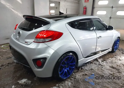 2013 Hyundai Veloster Turbo W/Blue from USA, damaged, VIN KMHTC6AE4DU108469